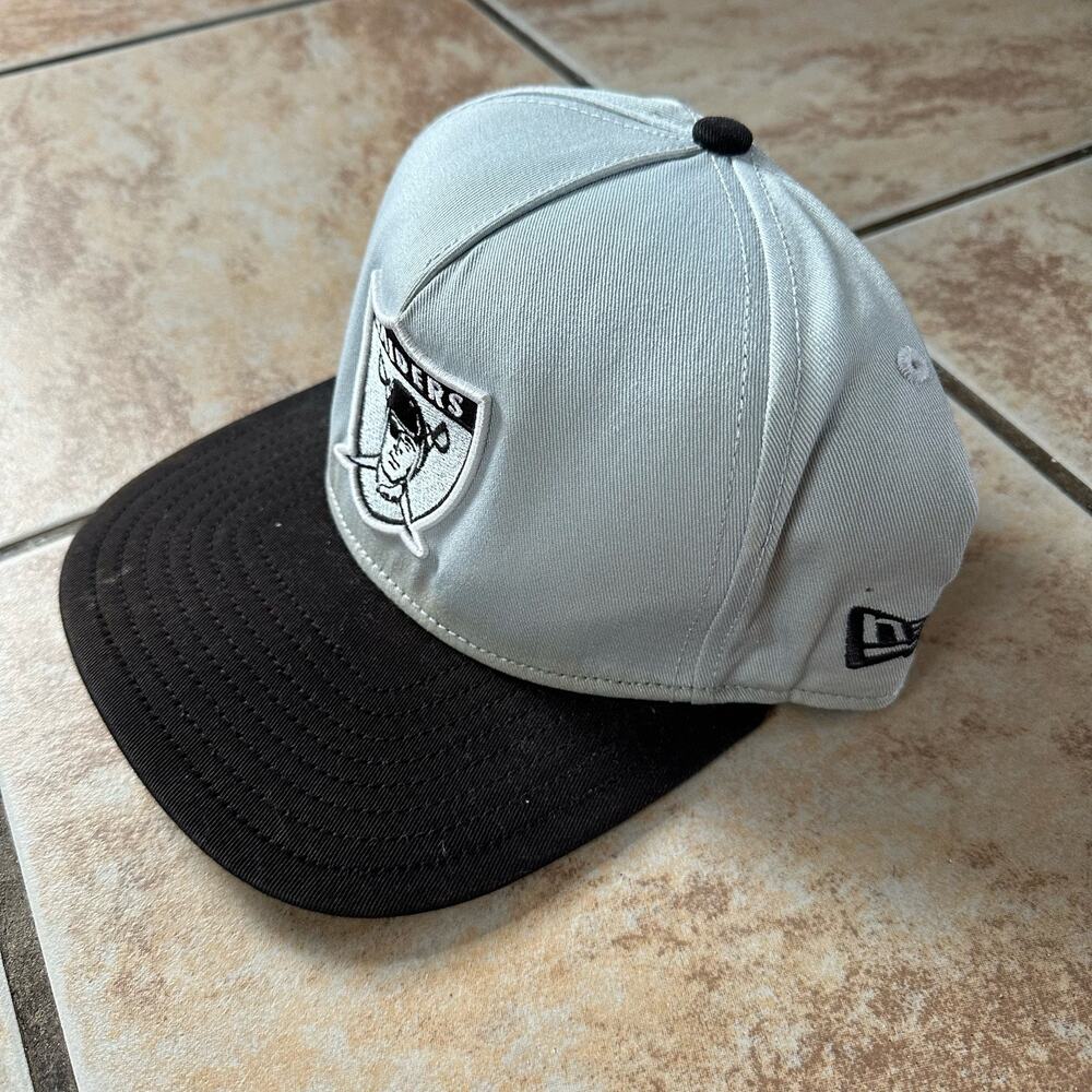 Las Vegas Raiders New Era Baseball Hat Cap SnapBack Adjustable Gray Black - Picture 4 of 11